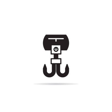 Makara ve endüstriyel vinç kancası ikonu