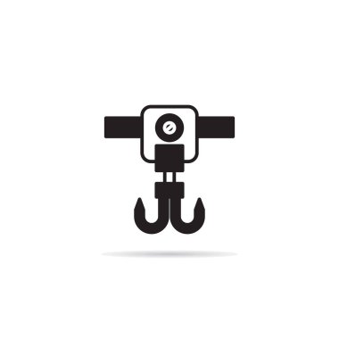 Makara ve endüstriyel vinç kancası ikonu