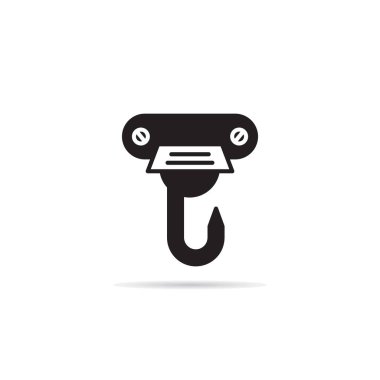 Makara ve endüstriyel vinç kancası ikonu