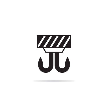 Makara ve endüstriyel vinç kancası ikonu