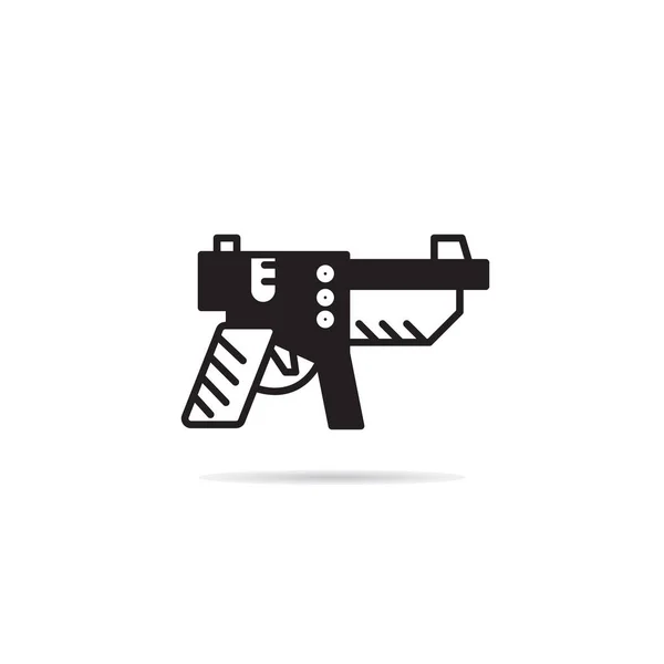 Pistola Spaziale Icona Pistola Futuristica — Vettoriale Stock