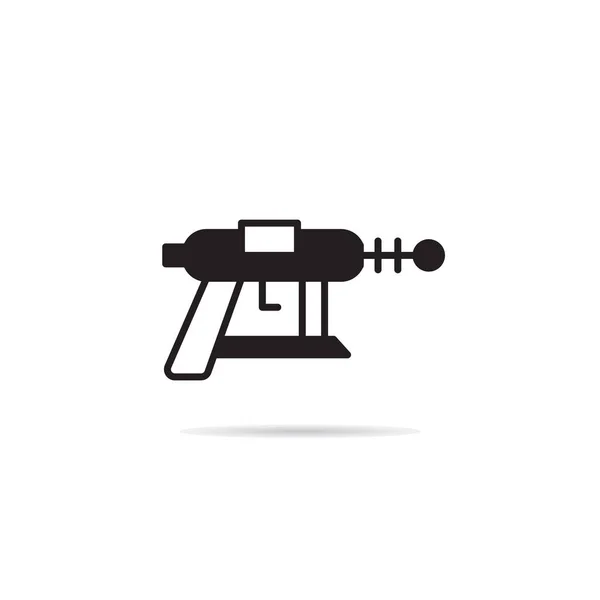 Pistola Espacial Icono Blaster Ilustración Vectorial — Vector de stock