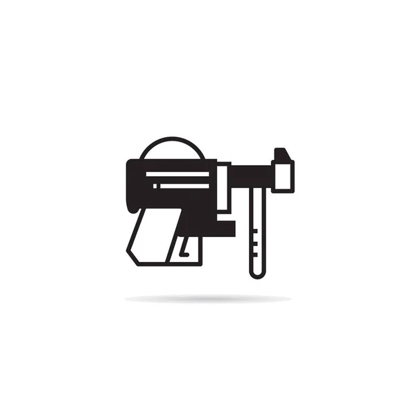 Weltraumwaffe Und Blaster Icon Vektor Illustration — Stockvektor