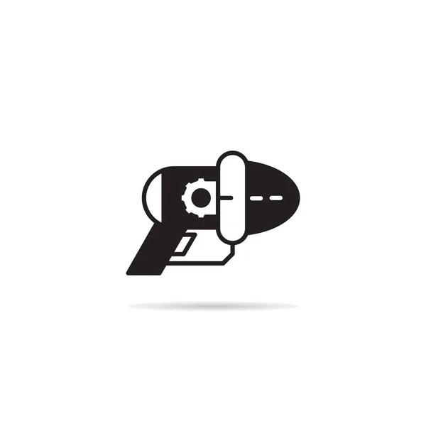 Pistola Espacial Icono Blaster Ilustración Vectorial — Vector de stock