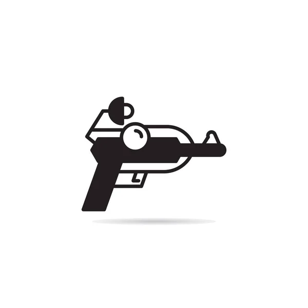 Ruimte Pistool Blaster Pictogram Vector Illustratie — Stockvector