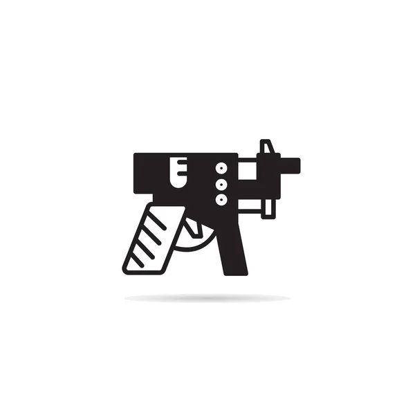 Pistolet Kosmiczny Ikona Blaster Wektor Ilustracji — Wektor stockowy