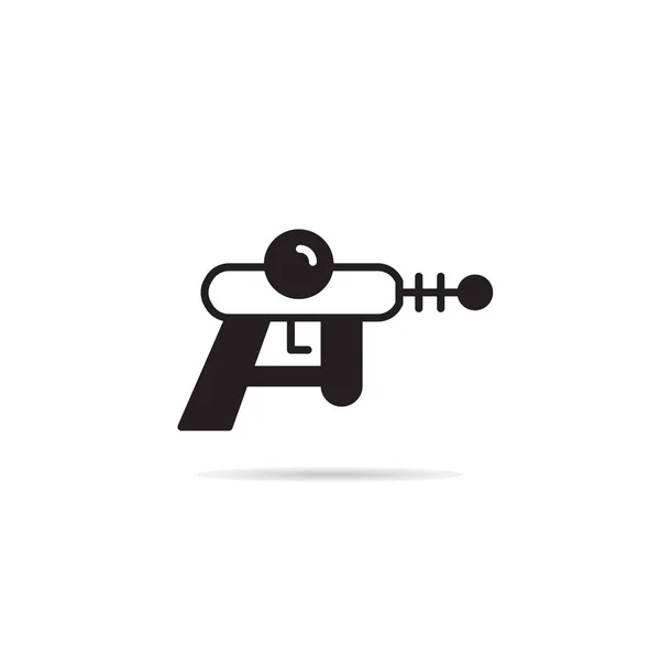 Pistola Espacial Icono Blaster Ilustración Vectorial — Vector de stock