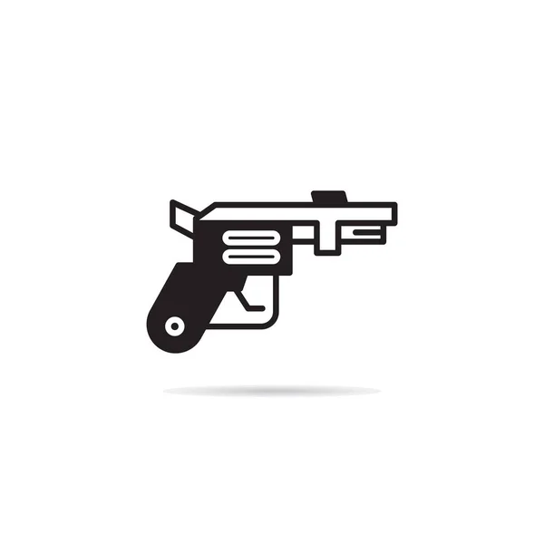 Weltraumwaffe Und Blaster Icon Vektor Illustration — Stockvektor