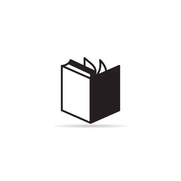 Buch Symbol Vektor Illustration Auf Weißem Hintergrund — Stockvektor