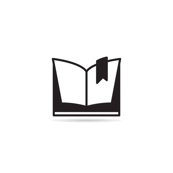 Buch Symbol Vektor Illustration Auf Weißem Hintergrund — Stockvektor