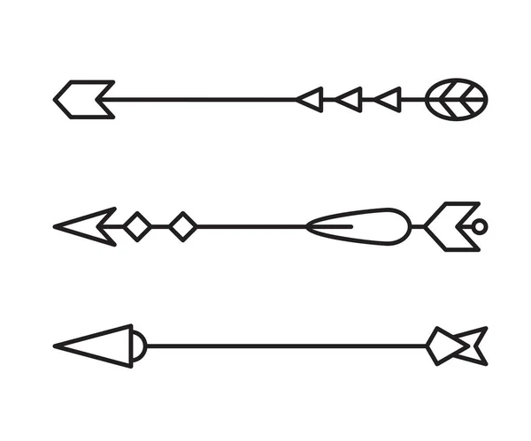 Иллюстрация Линий Оформления Стрелок — стоковый вектор
