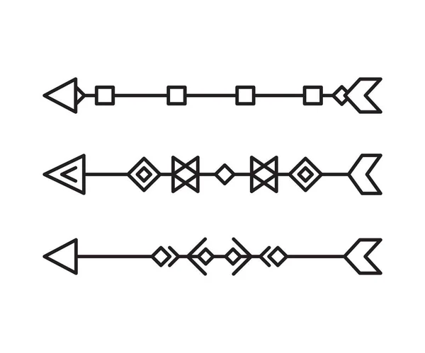 箭头装饰线艺术图解 — 图库矢量图片