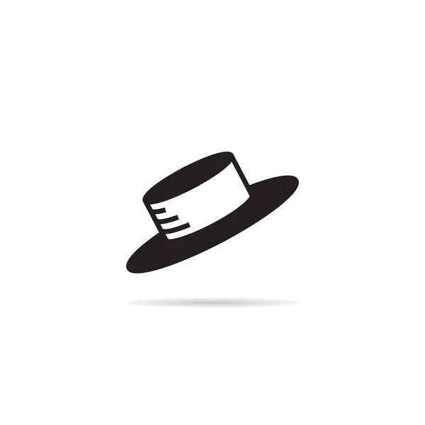 Κορυφή Καπέλο Εικονίδιο Διανυσματικά Εικονογράφηση — Διανυσματικό Αρχείο