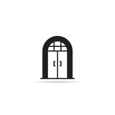 kapı simgesi vektör illüstrasyonu