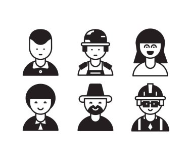 insanlar karakterler ve avatarlar simgeleri