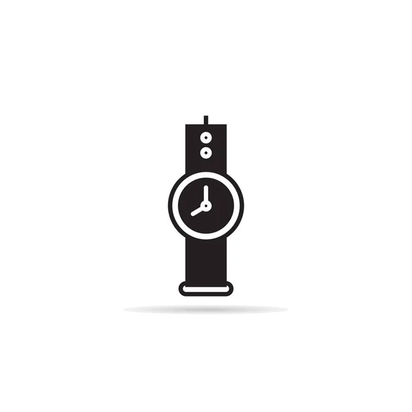 Reloj Mano Icono Vector Ilustración — Vector de stock