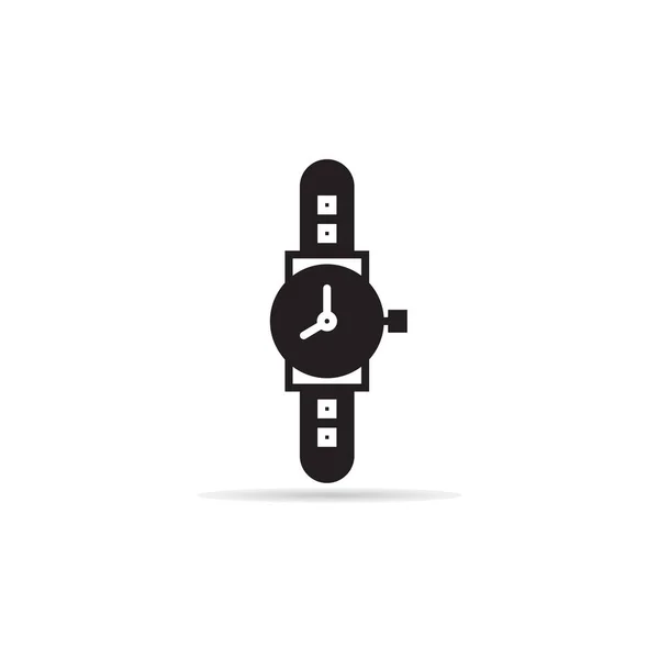 Reloj Mano Icono Vector Ilustración — Vector de stock