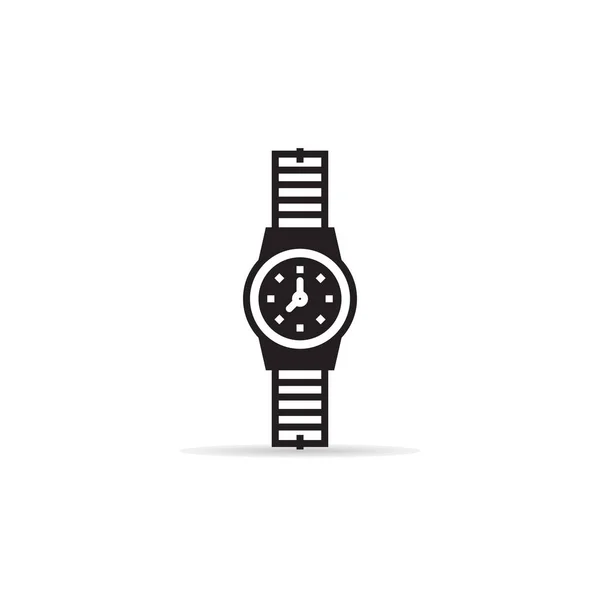 手の時計アイコンのベクトル図 — ストックベクタ