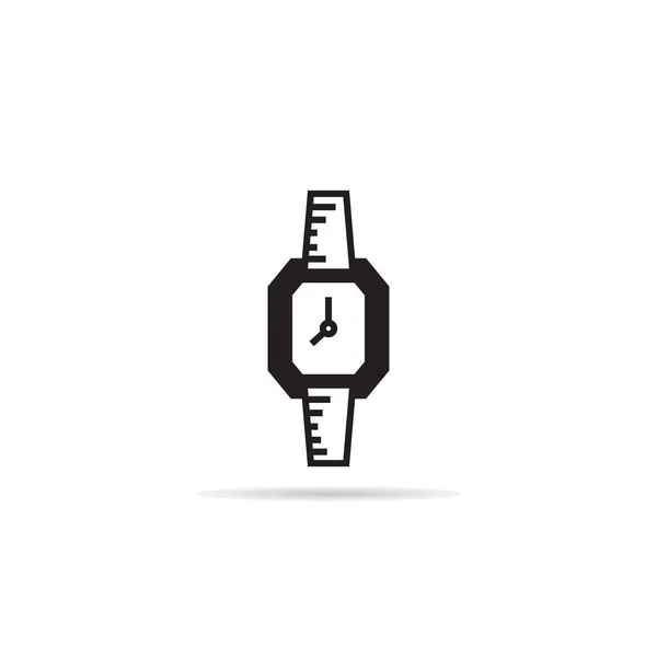 Hand Horloge Pictogram Vectorillustratie — Stockvector