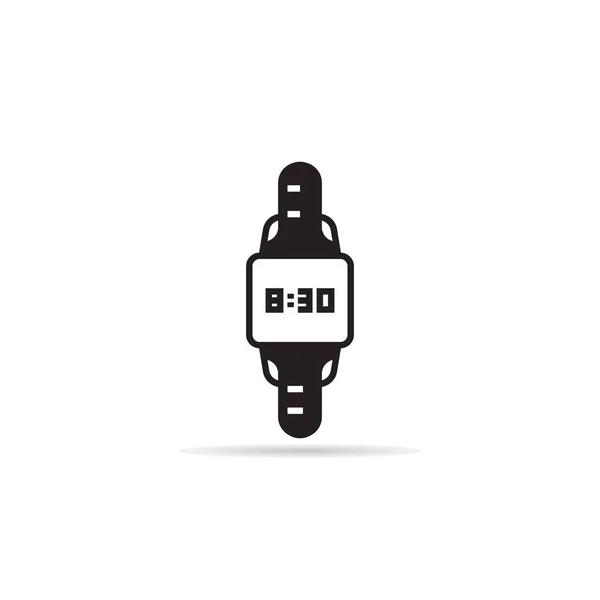 Reloj Mano Icono Vector Ilustración — Vector de stock