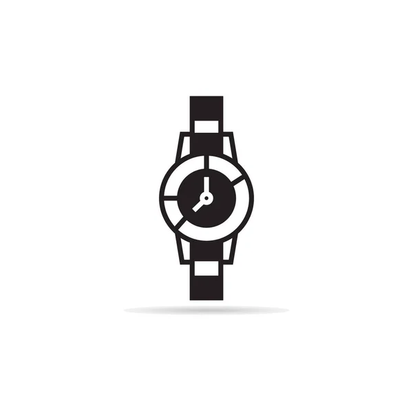 手の時計アイコンのベクトル図 — ストックベクタ