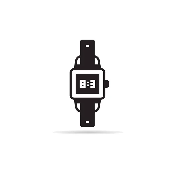 Mão Relógio Ícone Vetor Ilustração —  Vetores de Stock