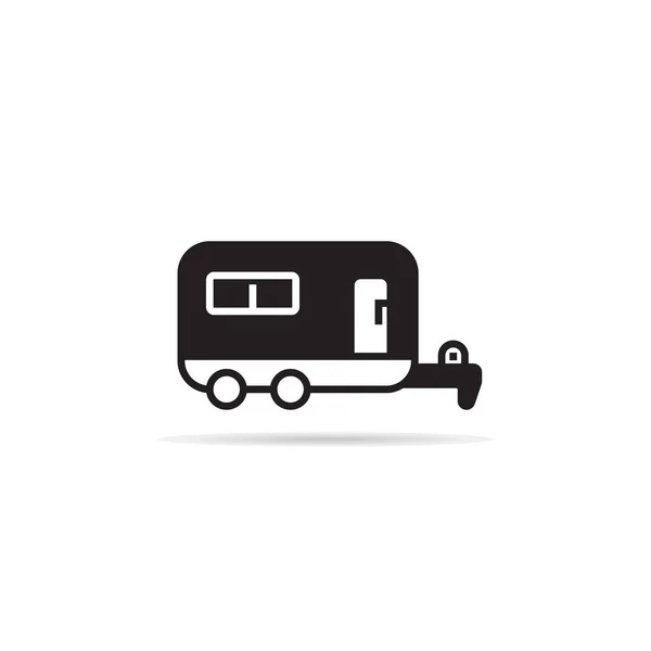 Recreational Vehicle Motorhome Icon Vector Illustration — Stock Vector