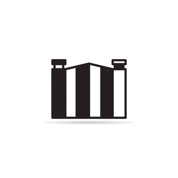 Haus Tor Symbol Abbildung Auf Weißem Hintergrund — Stockvektor