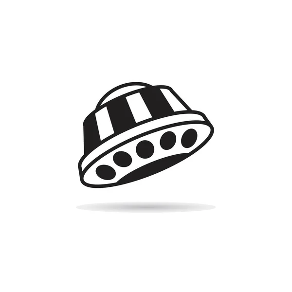 Unbekannte Flugobjekte Ufo Icon Vektor Illustration — Stockvektor