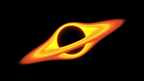 Black Hole Loop Animação Fundo Preto — Vídeo de Stock