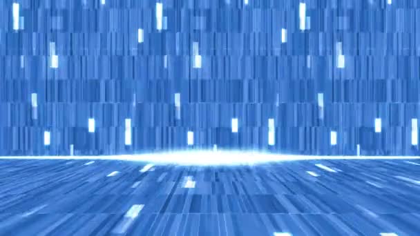Digital Cyber Lines Grid Backdrop Background Loop Animation Připojení Digitálního — Stock video