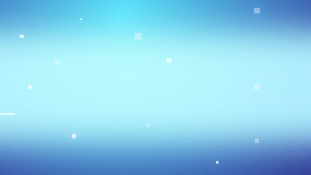 4K循环动画蓝色方块在垂直背景下简单移动 无缝圈抽象最小几何线流线运动背景 — 图库视频影像
