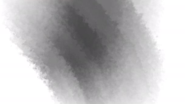Ink Painting Brush Abstract Black White Transition Artistic Art Brush — Stock Video