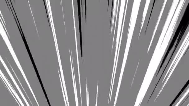 Ligne Vitesse Rapide Bande Dessinée Fond Animation Boucle Fond Anime — Video