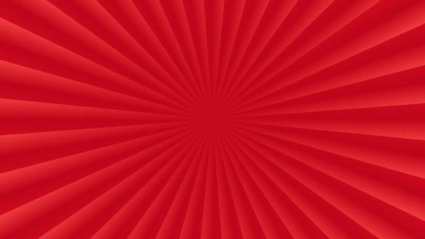 Red Astratto Comic Anime Sunburst Light Loop Animation Background Promote — Video Stock