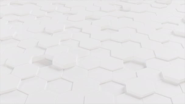 Renderização Numeroso Hexágono Ilustração Fundo Abstrato Limpar Fundo Papel Parede — Vídeo de Stock