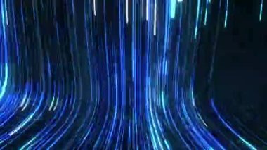 Kusursuz Döngü Animasyon Dijital Teknoloji Akımı Süper Hızlı Hız Hatları Arkaplanı. 5G Süper Hızlı İnternet Teknoloji Fiber Doktrini