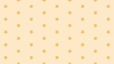 Kusursuz Döngüsüz Çizgi Roman Temiz Pastel Star Statik Animasyon Arkaplanı. Kusursuz döngü basit kalıp arkaplanı