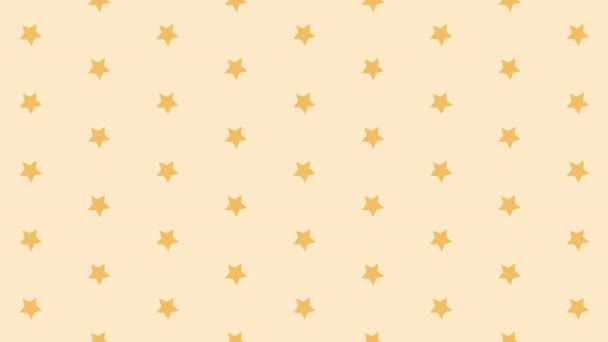 Seamless Loop Comic Cartoon Clean Pastel Color Star Static Animation — Stock Video