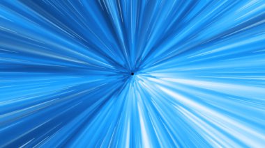 Soyut Kozmik Hiper Sıçrama Süper Hızlı Hız Hatları Solucan Deliği Arkaplanı. Hızlı Hız Çizgisi Boşlukta Döngü