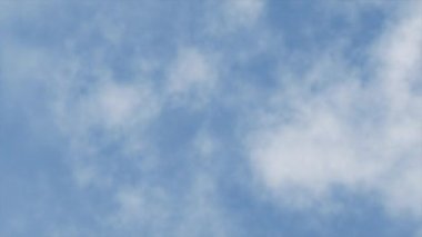 3D görüntüleme Mavi Gökyüzü ve Beyaz Bulut 3 boyutlu resimleme Arkaplanı. Rahatla ve özgürlük havası doğanın mavi gökyüzü.