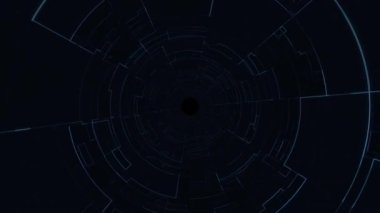 Seamless Loop Digital Particle Wave Street Road Field Technology Background. Abstract Small Particles digital system network Background.
