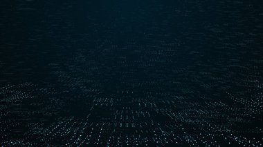 Abstract Big Data Dot Digital Particle Field Technology Background. Abstract Small Particles digital sytem network Background.