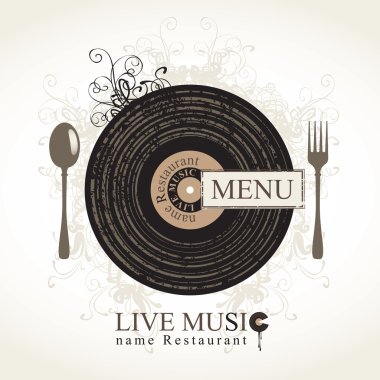 Musical cafe clipart