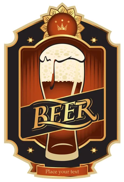 Etiquetas para la cerveza — Vector de stock