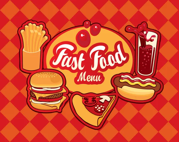 Fast-Food — Vetor de Stock