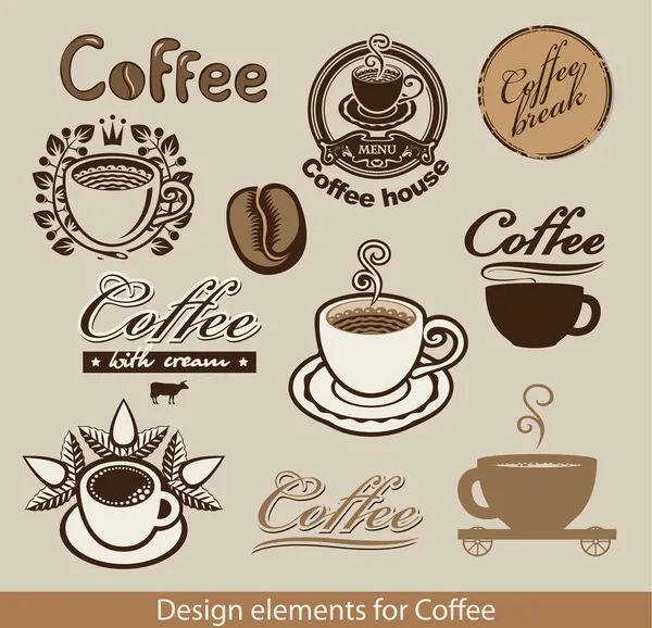 Thème café — Image vectorielle