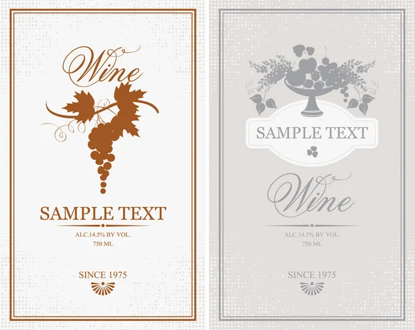 şarap için Etiketler