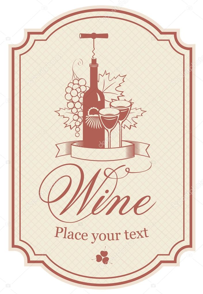 label for a bottle of wine