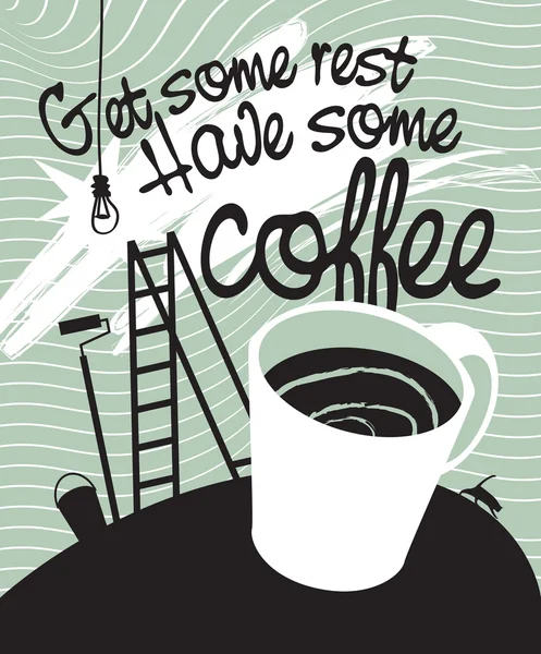Prends un café. — Image vectorielle